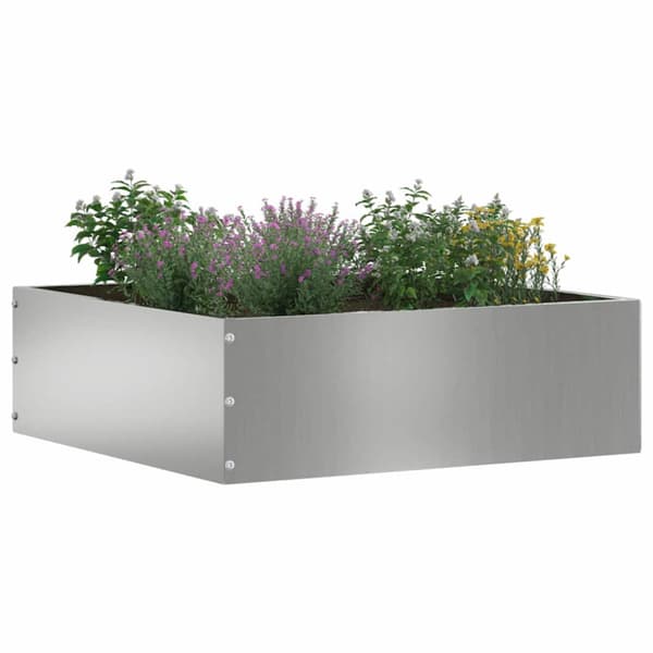 Kant för gräsmatta Silver 40 x 40 x 13 cm Galvaniserat Stål