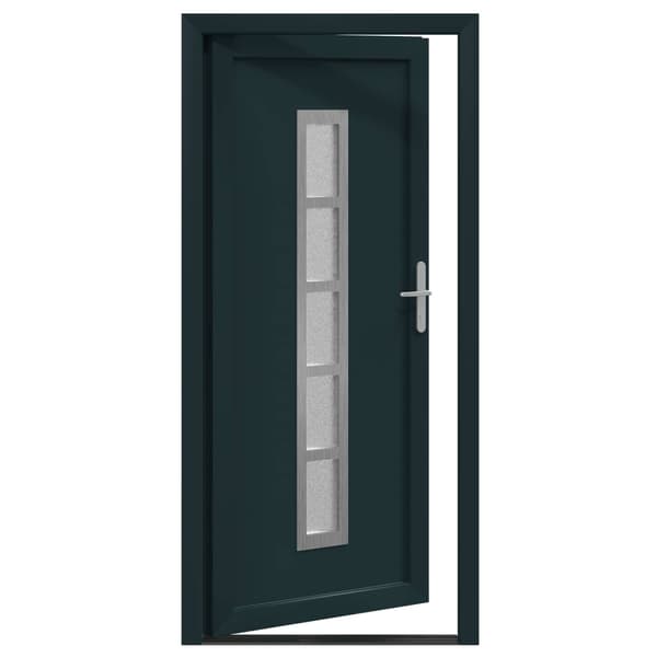 Framdörr Antracit 98 x 208 cm PVC