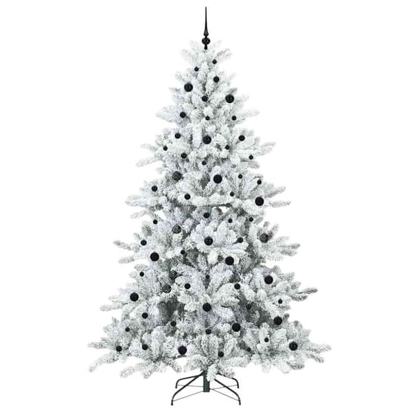 Plast Hingad Julgran Vit 240 cm PVC och stål