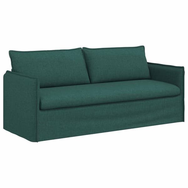 Soffset 2 pcs Mörkgrön 196 x 82 x 85 cm Tyg