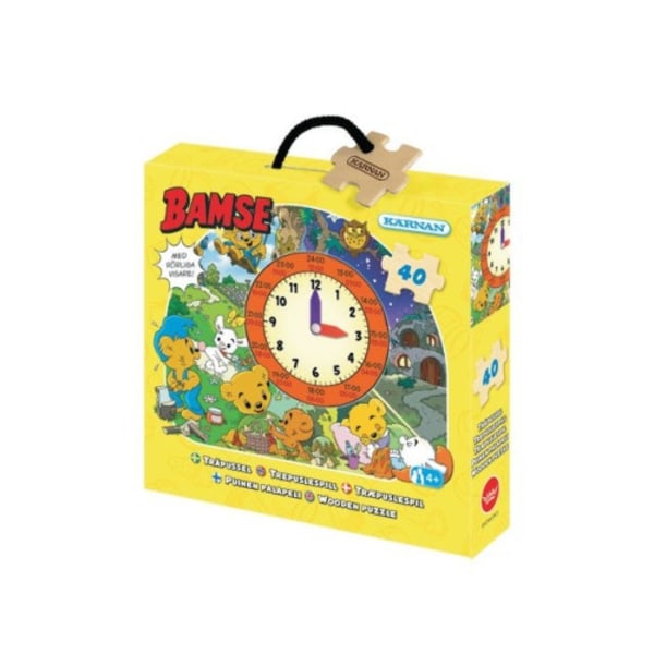 Pussel Bamse Klockan 40 bitar
