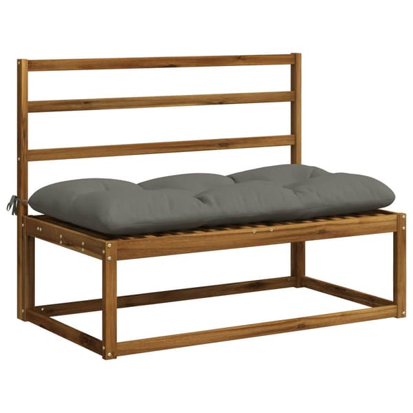 Bänk kudde VIANEN 100% Polyester Grå 120 x 60 x 12 cm