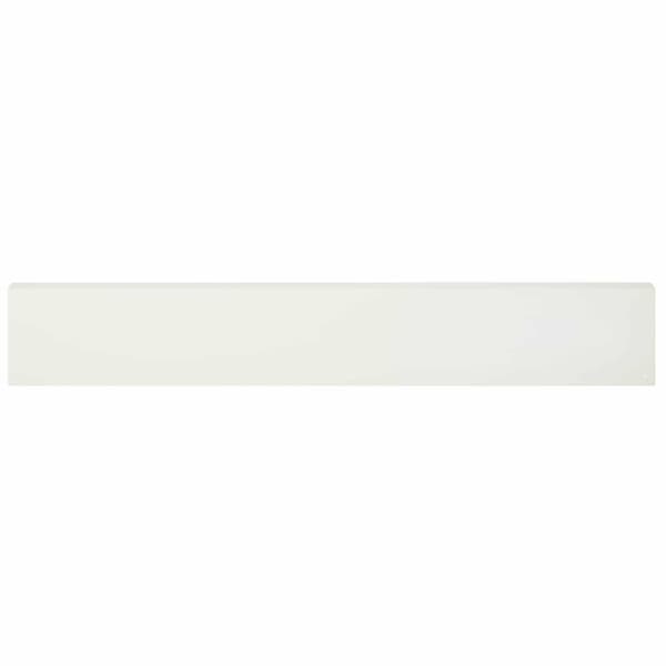 Topprofil för rabattkant 2 st 100 x 5 x 15 cm Stål Vit