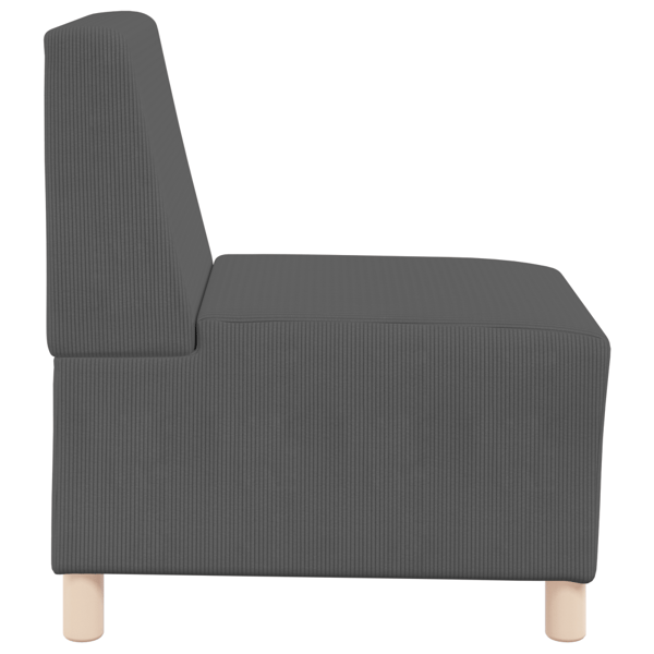 Modulsofa utan armstöd 3 pcs Mörkgrå 55 x 74 x 82 cm