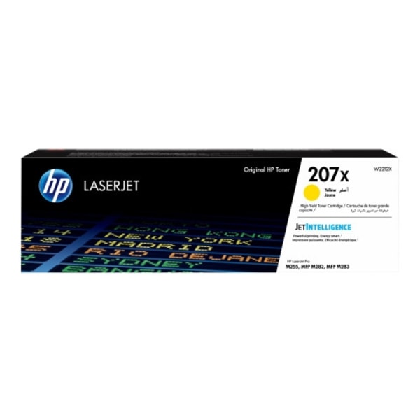 HP 207X - Lång livslängd - gul - original - LaserJet - tonerkassett (W2212X)