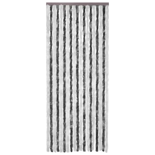 Insektsdraperi grå och vit 56x200 cm chenille