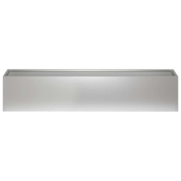 Trädgårdsplanterare Silver 80 x 20 x 20 cm Galvaniserat stål