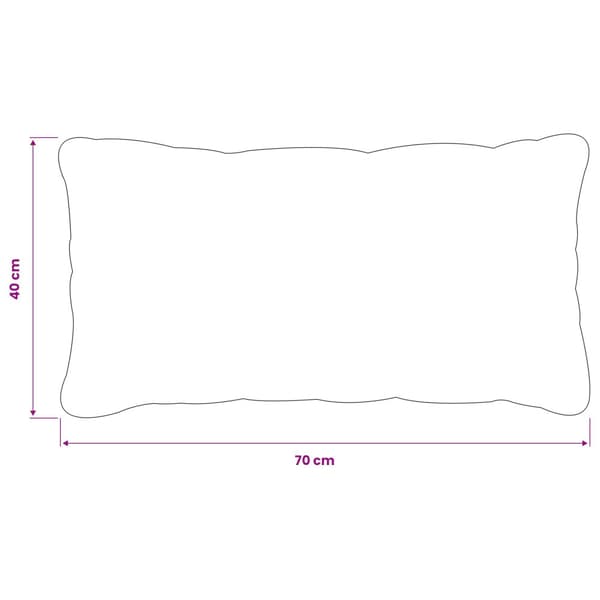 Kuddöverdrag 2 st HEERLEN Rosa 40 x 70 cm Polyester