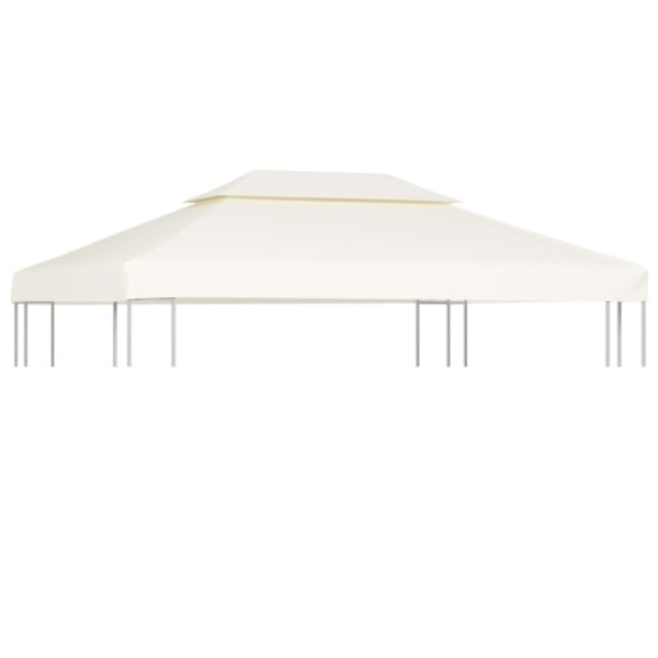 Paviljongtak 310 g/m² 3 x 4 m gräddvit