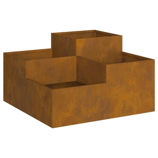 Trädgårdsplanterare Rostig 100 x 100 x 48 cm