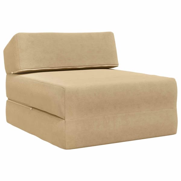 Fällbar Soffbed Grön grå 60 x 70 x 41 cm Tyg
