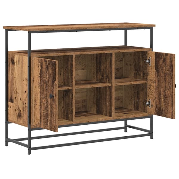 Sideboard Gammalt trä 100 x 35 x 80 cm Konstruerat trä