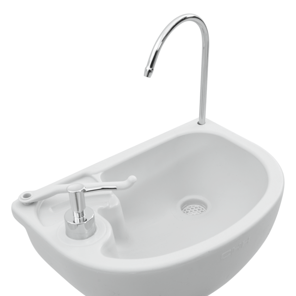 Camping Toalettsats 2 pcs Blå och Vit Högdensitetspolyeten