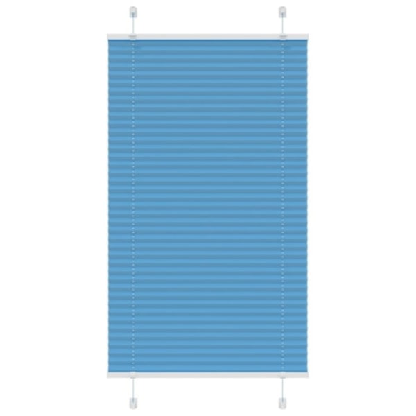 Plisserad persienn blå 75x100 cm tyg bredd 74,4 cm polyester