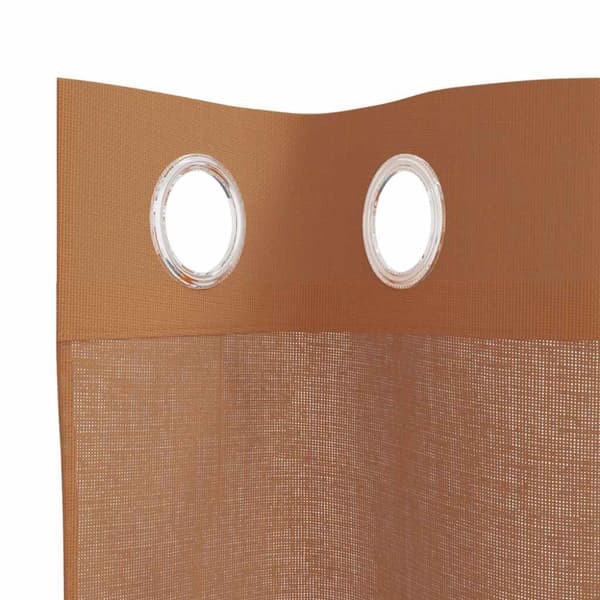 Voile gardiner med genomföringar 2 st terrakotta