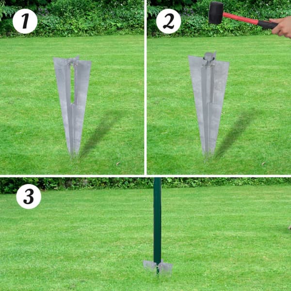 Eurofence stål 10x1,2 m grön