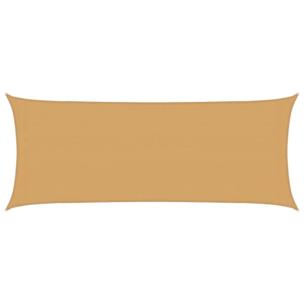 Solsegel 160 g/m² rektangulär sand 2x4,5 m HDPE