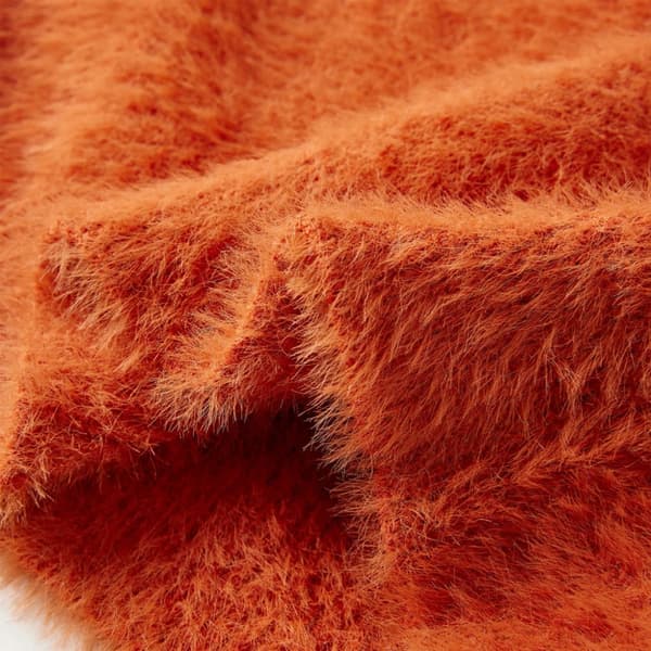Stickad tröja för barn orange 140