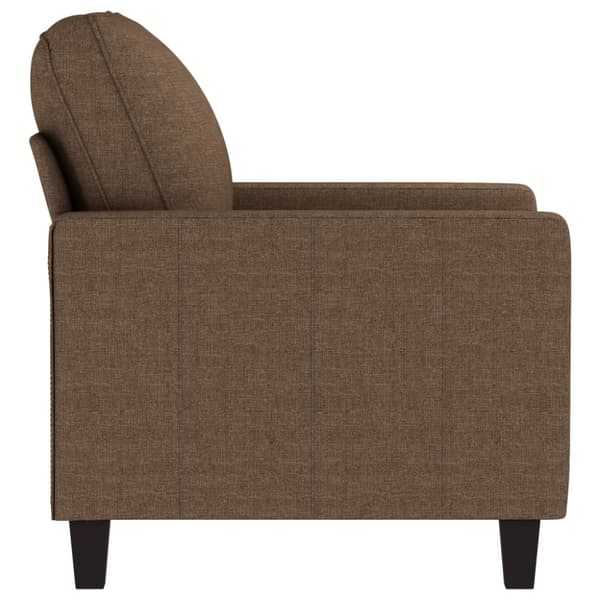 Fåtölj brun 60 cm tyg