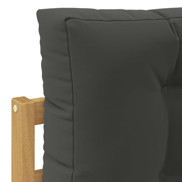 Utomhussoffset med kudde 3 pcs Vit och antracit Polyester