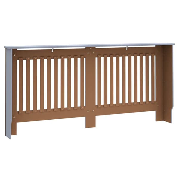 Radiatorlock 2 pcs Grå 172 x 19 x 81,5 cm Konstruerat trä