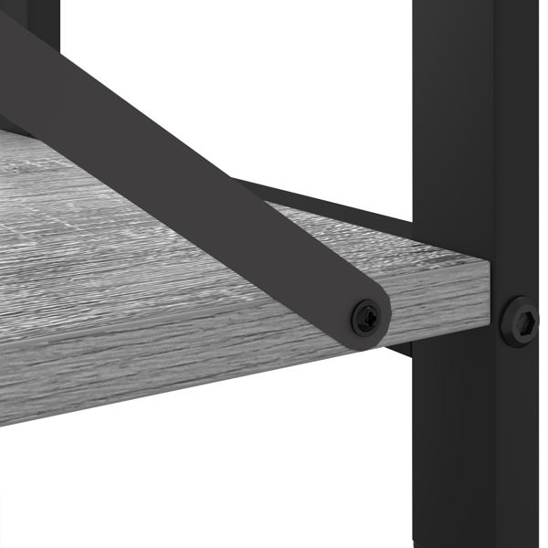 Hyllsystem Grå sonoma 80 x 30 x 50 cm Konstruerat trä