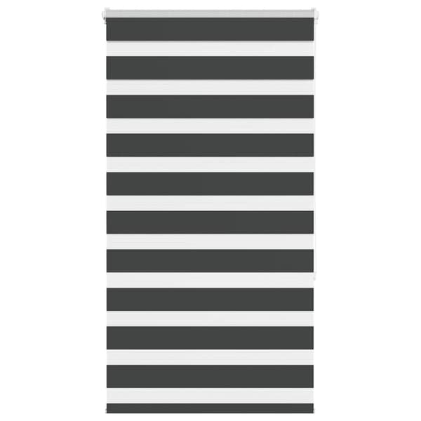 Rullgardin zebra svart 75x150 cm tyg bredd 70,9 cm polyester