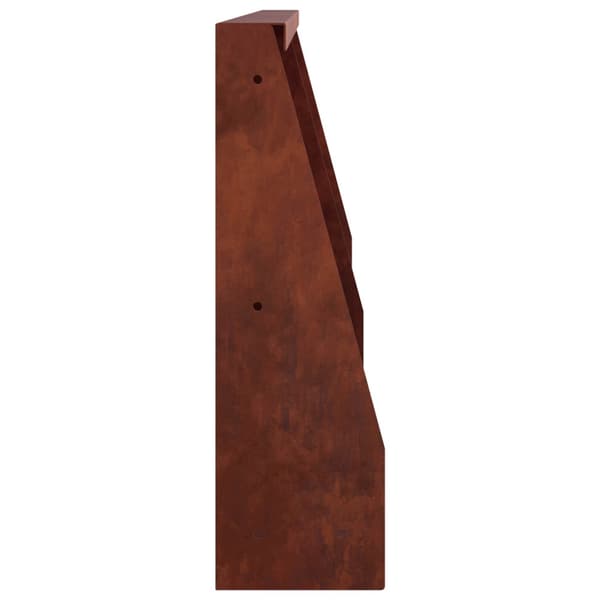 Stödvägg 2 st 40 x 12 x 30 cm Väderbeständig stål Rostig