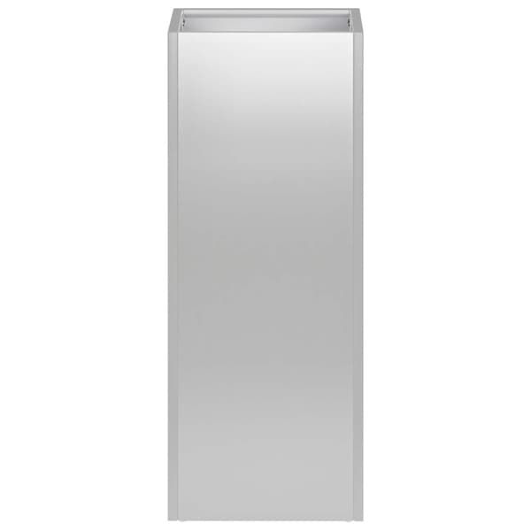 Trädgårdsplanterare 2 st Silver 20 x 20 x 40 cm
