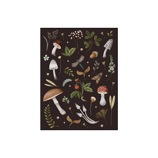 Mushroom Lined Journal (häftad, eng)
