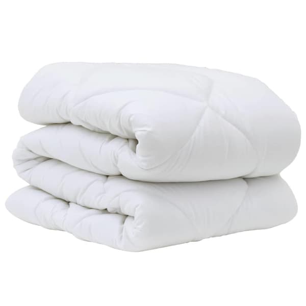 Duntäcke med kudde 2 pcs Vit Mikrofiber