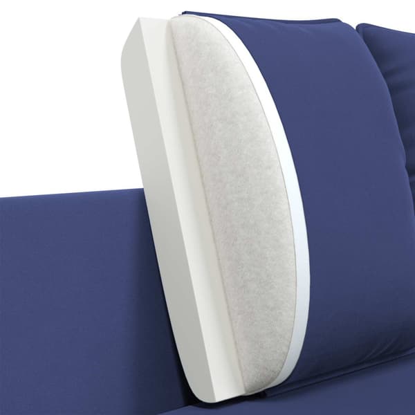 2-sits soffa 2-sits Polisblå 188 x 81 x 89 cm Sammet