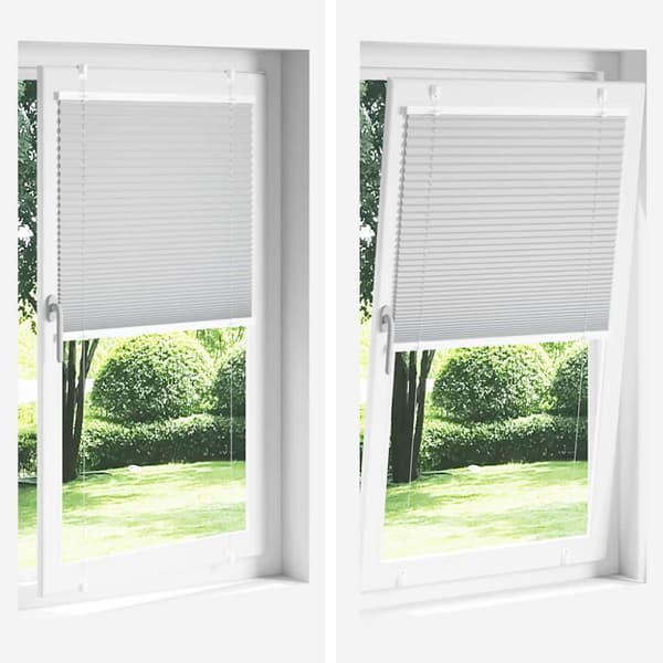 Plisserad persienn svart 115x150 cm tyg bredd 114,4cm polyester
