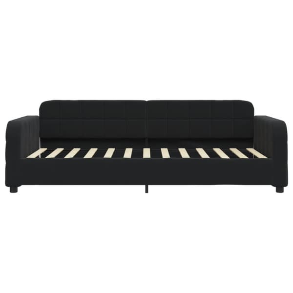 Dagbädd utdragbar svart 90x200 cm sammet