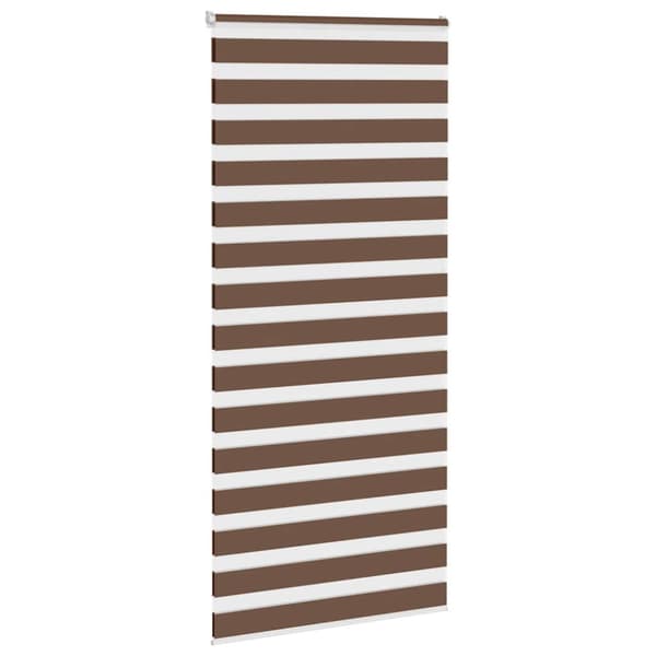 Rullgardin zebra brun 95x230 cm tyg bredd 90,9 cm polyester