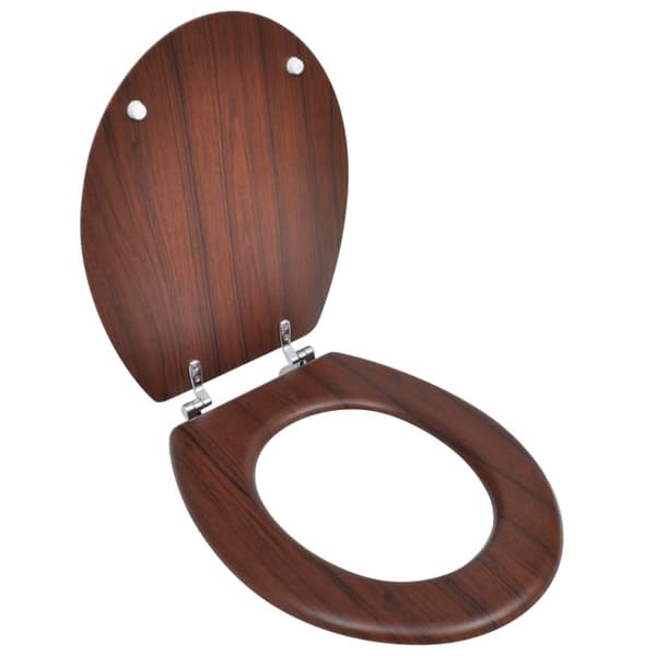 Toalettsits MDF lock enkel design brun