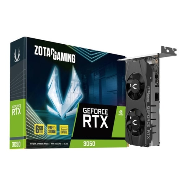 ZOTAC GAMING GeForce RTX 3050 6GB LP - grafikkort - GF RTX 3050 - 6 GB
