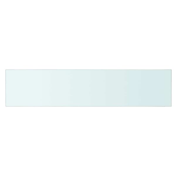 Hyllplan 2 st glas genomskinlig 90x20 cm