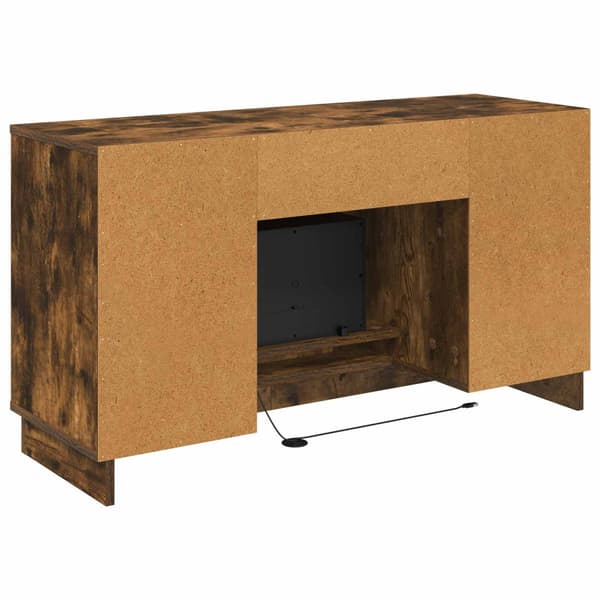 Elektrisk eldstad Rökt ek 100 x 33 x 55 cm Konstruerat trä