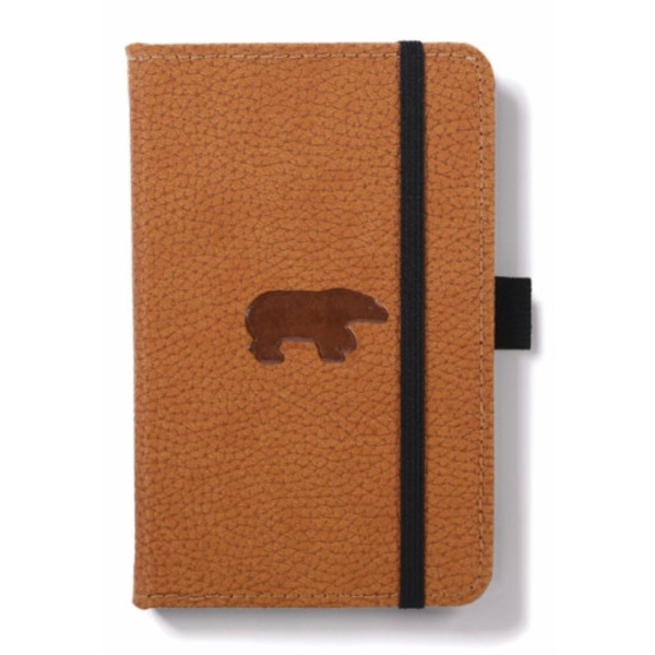 Dingbats A6 Pocket Wildlife Brown Bear Notebook - Dotted