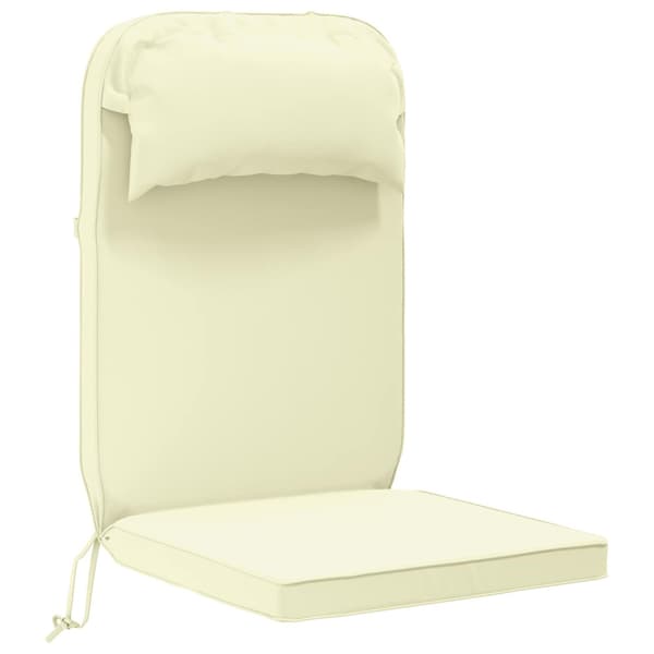 Solsängkudde 100% Polyester Gräddvit 55 x 124 x 5 cm