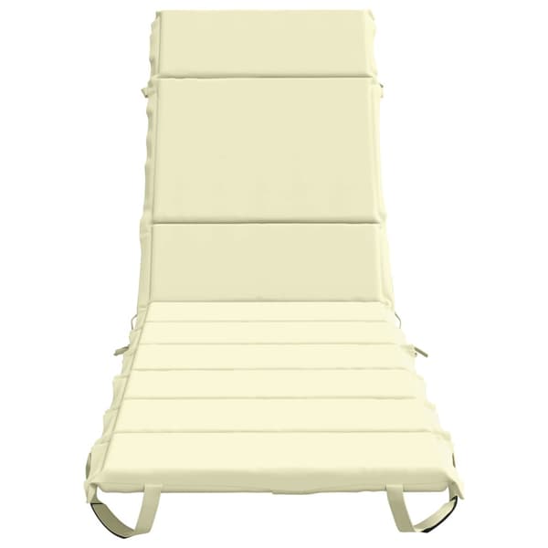 Solstol Kudde GEMERT 100% Polyester Gräddvit 200 x 50 x 3 cm