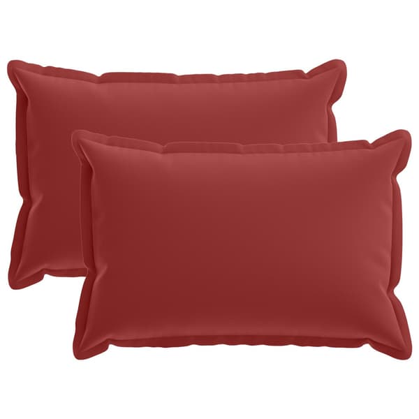 Kudde med kudde HOUTEN 2 st Vinröd Polyester