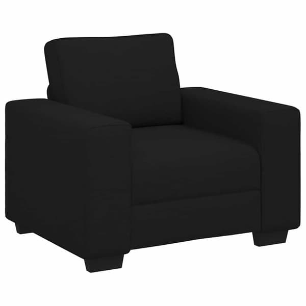 Soffstol svart 100x77x82 cm tyg
