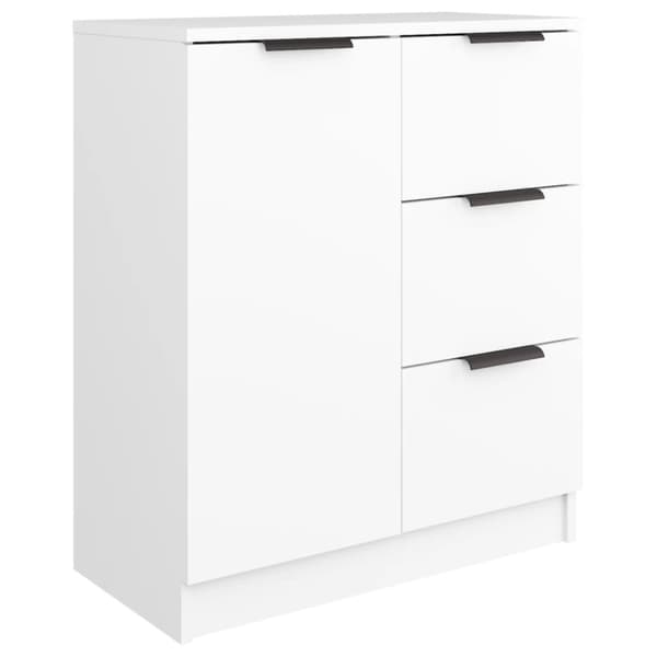 Skänkar 2 st vit 60x30x70 cm konstruerat trä