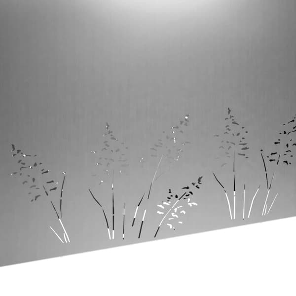 Trädgårdsplanterare Silver 100 x 30 x 49 cm Galvaniserat stål
