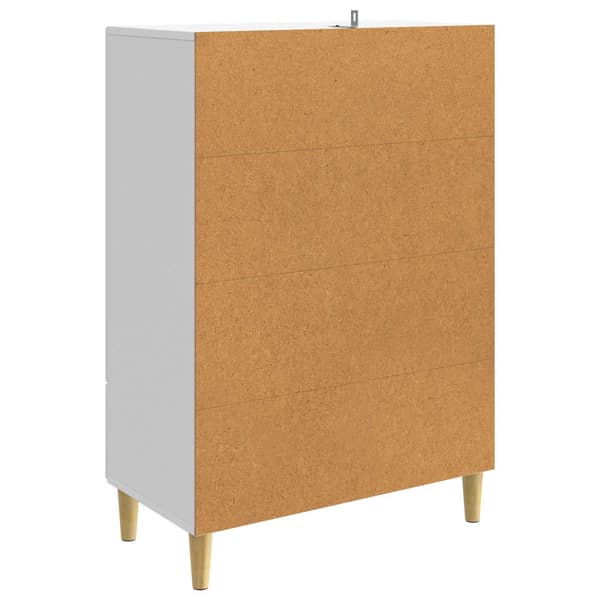 Sideboard Vit högglans 66 x 34,5 x 95 cm Konstruerat trä