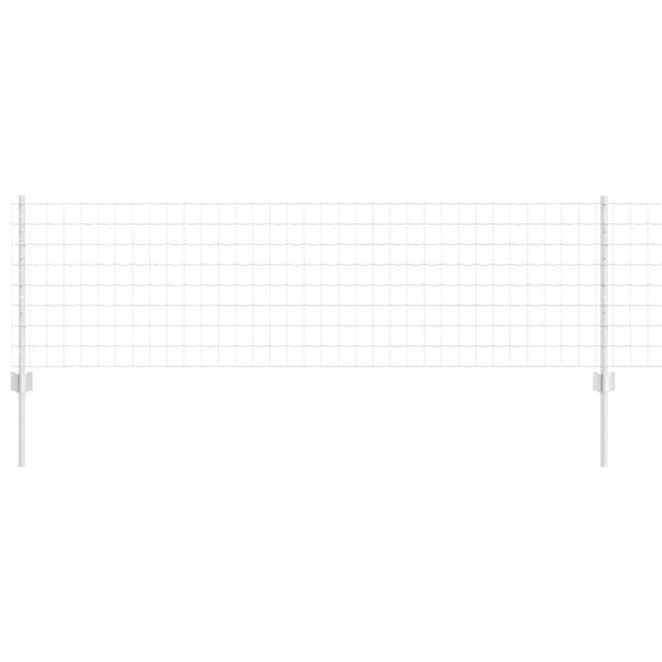 Stängsel med stolpe Silver 0,6 x 50 m Stål