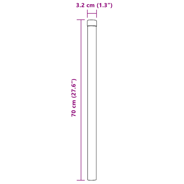 Stängselstolpe 12 pcs Silver 70 cm Pulverlackerad stål