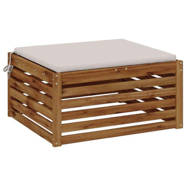 1-delad Sittdyna SOEST 100% Polyester Vit 80 x 80 x 3 cm